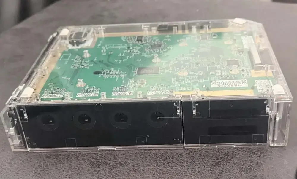 Nintendo Wii Console with Custom Transparent Clear Replacement Shell